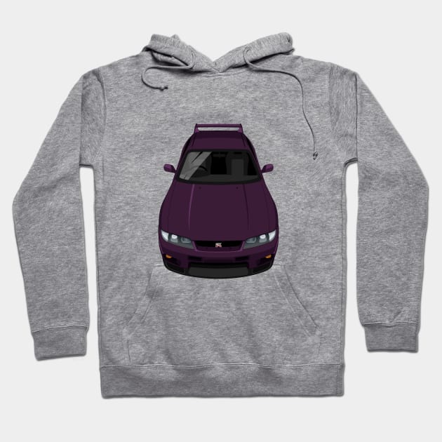 Skyline GTR V Spec R33 - Purple Hoodie by jdmart